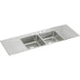 Elkay - 18 Gauge Stainless Steel 66'' x 22'' x 7.625'' Double Bowl Drop-in Kitchen Sink - Lustrous Satin
