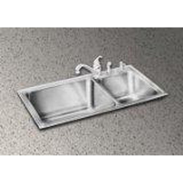 Elkay - 18 Gauge Stainless Steel 37'' x 22'' x 10'' Double Bowl Drop-in Kitchen Sink