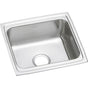 Elkay - 18 Gauge Stainless Steel 19'' x 18'' x 6'' Single Bowl Drop-in Bar/Prep Sink - Lustrous Satin