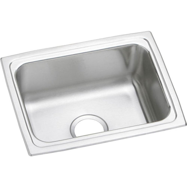 Elkay - 18 Gauge Stainless Steel 25'' x 19.5'' x 5.5'' Single Bowl Drop-in Kitchen Sink - Lustrous Satin