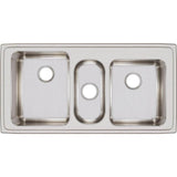 18 Gauge Stainless Steel 43'' x 22'' x 10'' Triple Bowl Drop-in Kitchen Sink