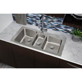 18 Gauge Stainless Steel 43'' x 22'' x 10'' Triple Bowl Drop-in Kitchen Sink