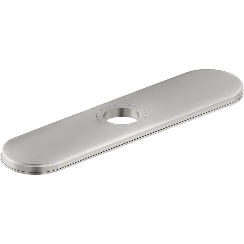 Elkay - Escutcheon, 3 Hole, Lustrous Steel (LS) - Lustrous Steel
