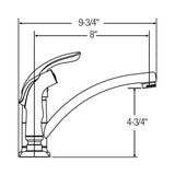 SINGLE LEVER KIT W/ SPRAY CR