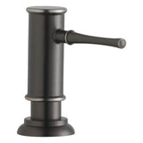 Elkay - 2-1/8'' x 5-1/16'' x 3-1/2'' Soap / Lotion Dispenser, Antique Steel (AS) - Antique Steel