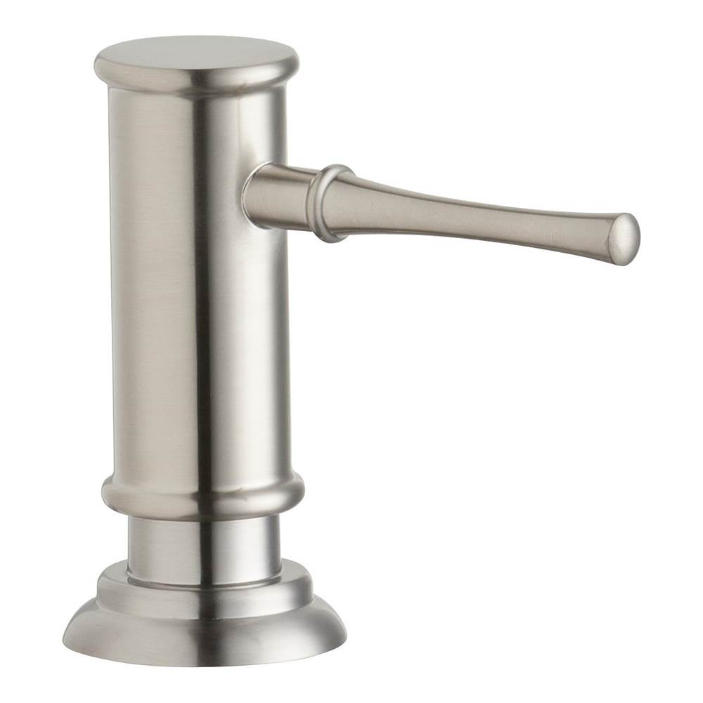 Elkay - 2-1/8'' x 5-1/16'' x 3-1/2'' Soap / Lotion Dispenser, Lustrous Steel (LS) - Lustrous Steel