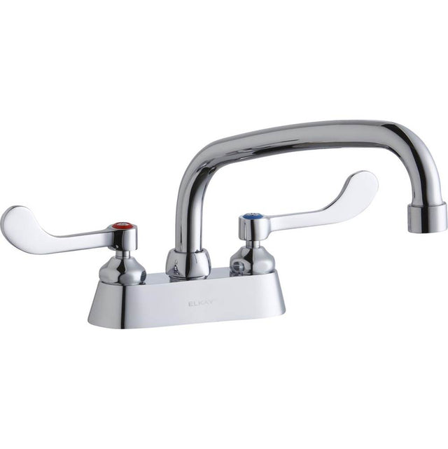 Elkay - DECK MNT 4IN, CS, AT 8IN SPT, 1PC WRIST BLD HNDL, 4IN - Chrome