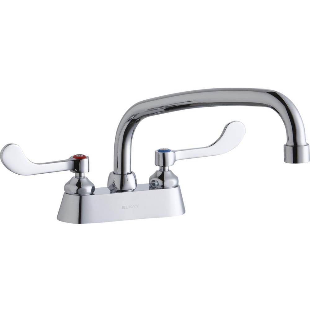 Elkay - DECK MNT 4IN, CS, AT 10IN SPT, 1PC WRIST BLD HNDL, 4IN - Chrome