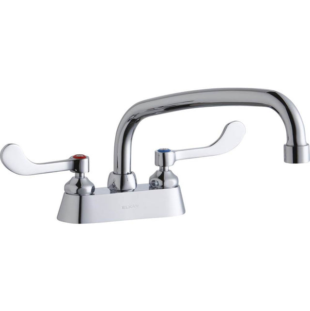 Elkay - DECK MNT 4IN, CS, AT 10IN SPT, 1PC WRIST BLD HNDL, 4IN - Chrome