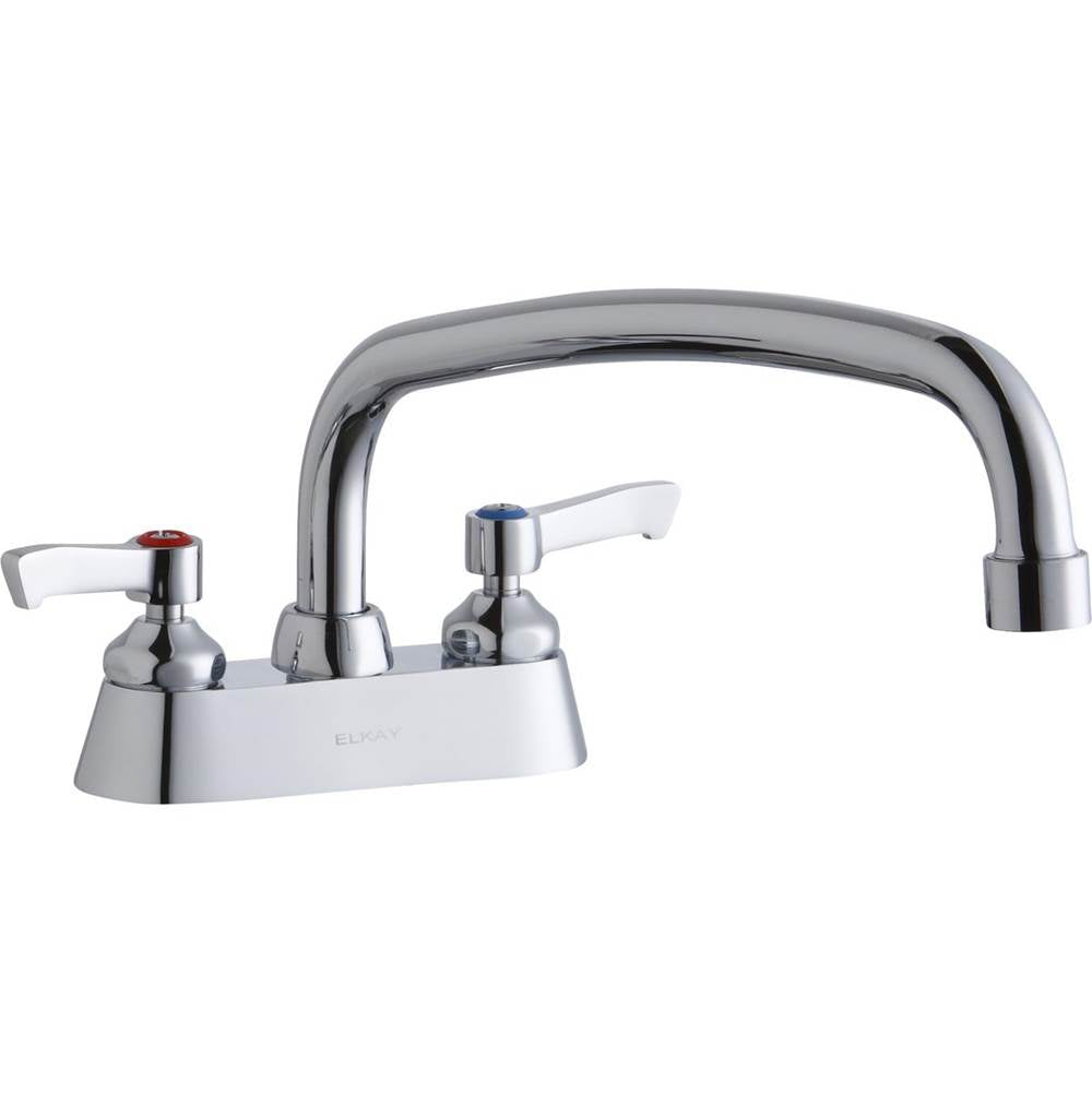 Elkay - DECK MNT 4IN, CS, AT 12IN SPT, LVR HNDL, 2IN - Chrome