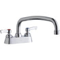 Elkay - DECK MNT 4IN, CS, AT 12IN SPT, LVR HNDL, 2IN - Chrome