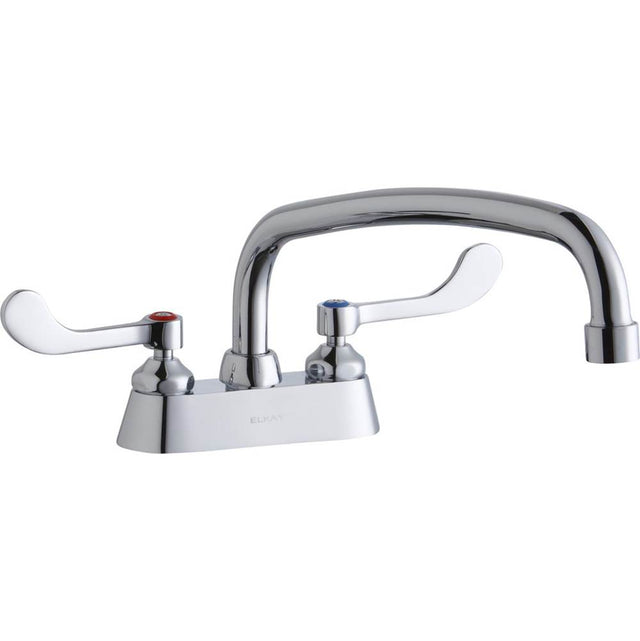 Elkay - DECK MNT 4IN, CS, AT 12IN SPT, 1PC WRIST BLD HNDL, 4IN - Chrome