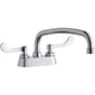 Elkay - DECK MNT 4IN, CS, AT 12IN SPT, 1PC WRIST BLD HNDL, 4IN - Chrome