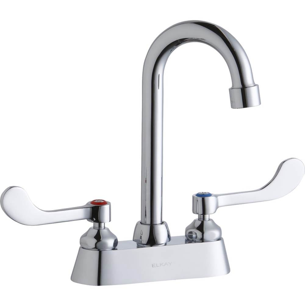 Elkay - DECK MNT 4IN, CS, GN 4IN SPT, 1PC WRIST BLD HNDL, 4IN - Chrome
