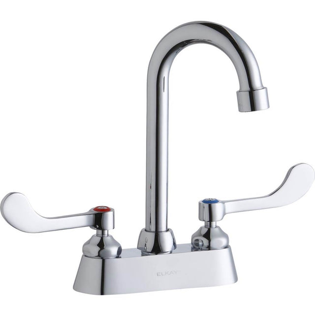 Elkay - DECK MNT 4IN, CS, GN 4IN SPT, 1PC WRIST BLD HNDL, 4IN - Chrome