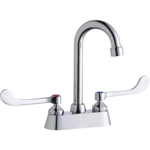 Elkay - DECK MNT 4IN, CS, GN 4IN SPT, 1PC WRIST BLD HNDL, 6IN - Chrome