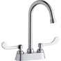 Elkay - DECK MNT 4IN, CS, GN 5IN SPT, 1PC WRIST BLD HNDL, 4IN - Chrome