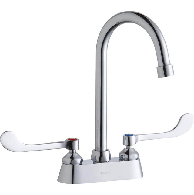 Elkay - DECK MNT 4IN, CS, GN 5IN SPT, 1PC WRIST BLD HNDL, 6IN - Chrome