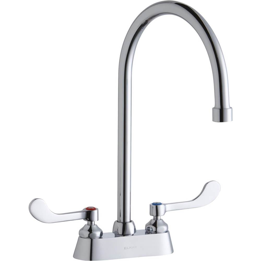 Elkay - DECK MNT 4IN, CS, GN 8IN SPT, 1PC WRIST BLD HNDL, 4IN - Chrome