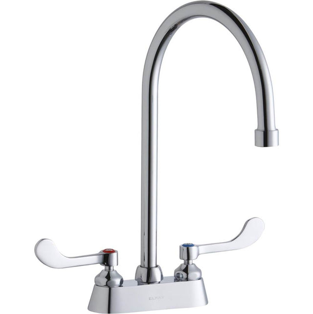 Elkay - DECK MNT 4IN, CS, GN 8IN SPT, 1PC WRIST BLD HNDL, 4IN - Chrome
