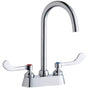 Elkay - DECK MNT 4IN, CS, GN 5IN SPT, 1PC WRIST BLD HNDL, 4IN - Chrome