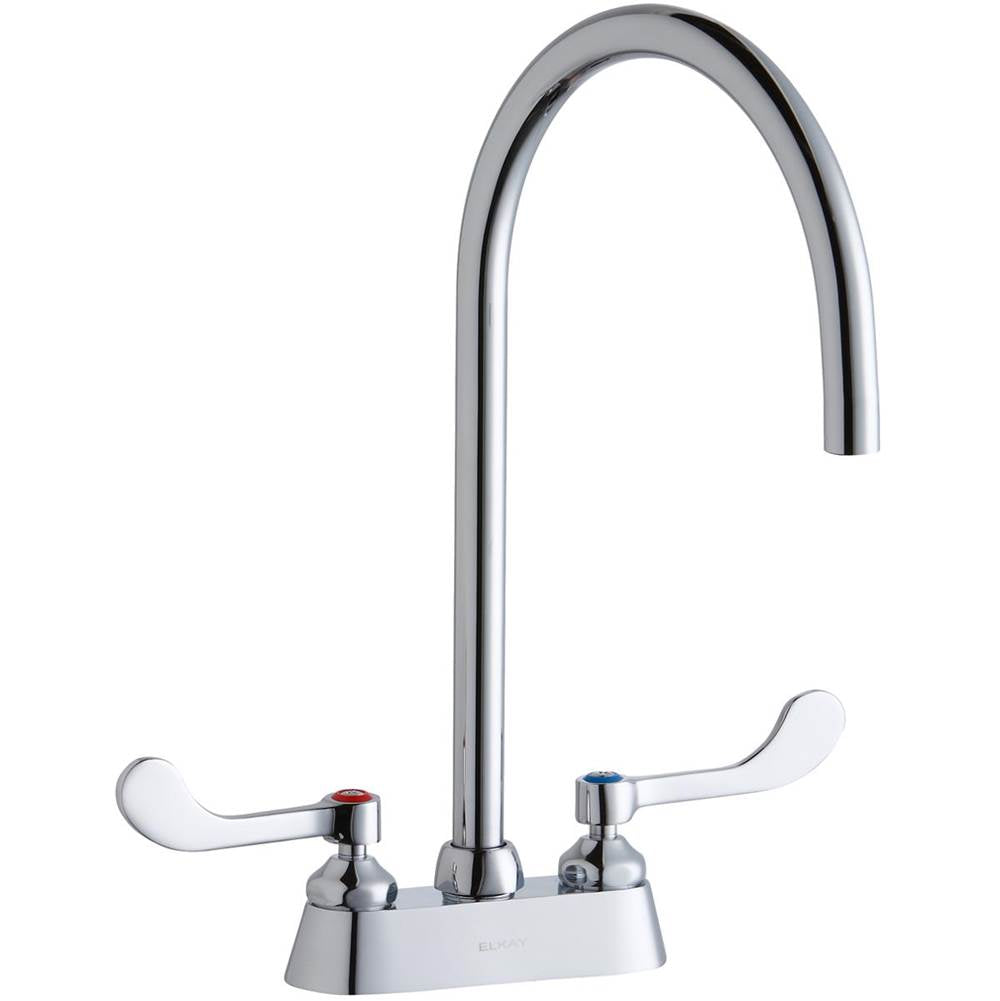 Elkay - DECK MNT 4IN, CS, GN 8IN SPT, 1PC WRIST BLD HNDL, 4IN - Chrome