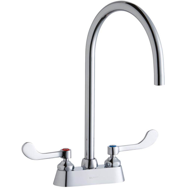 Elkay - DECK MNT 4IN, CS, GN 8IN SPT, 1PC WRIST BLD HNDL, 4IN - Chrome