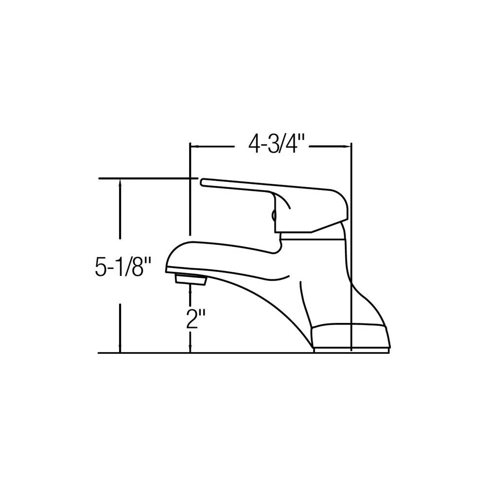 DECK MNT 4IN, CS, 1PC SPT, 1PC HNDL, 4IN, POP UP