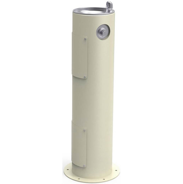 Elkay - Halsey Taylor Endura II Tubular Outdoor Fountain, Pedestal Non-Filtered Non-Refrigerated Freeze Resistant, Beige - Beige