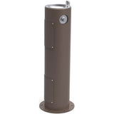 Elkay - Halsey Taylor Endura II Tubular Outdoor Fountain, Pedestal Non-Filtered Non-Refrigerated Freeze Resistant, Brown - Brown