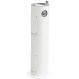 Elkay - Halsey Taylor Endura II Tubular Outdoor Fountain, Pedestal Non-Filtered Non-Refrigerated Freeze Resistant, White - White
