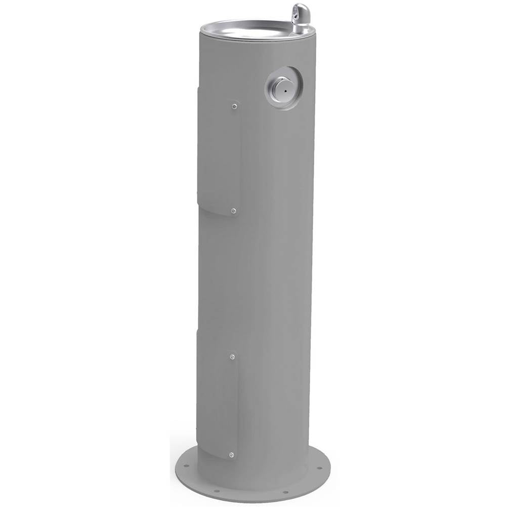 Elkay - Outdoor Fountain Pedestal Non-Filtered, Non-Refrigerated Gray - Gray