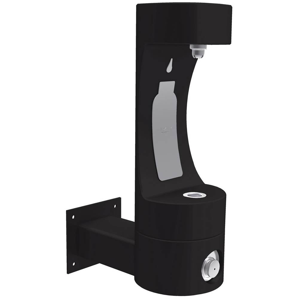 Elkay - Outdoor ezH2O Single Arm Bottle Filling Station Wall Mount, Non-Filtered Non-Refrigerated Black - Black