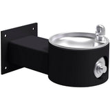Elkay - Halsey Taylor Endura II Tubular Outdoor Fountain, Wall Mount Non-Filtered Non-Refrigerated Freeze Resistant, Black - Black