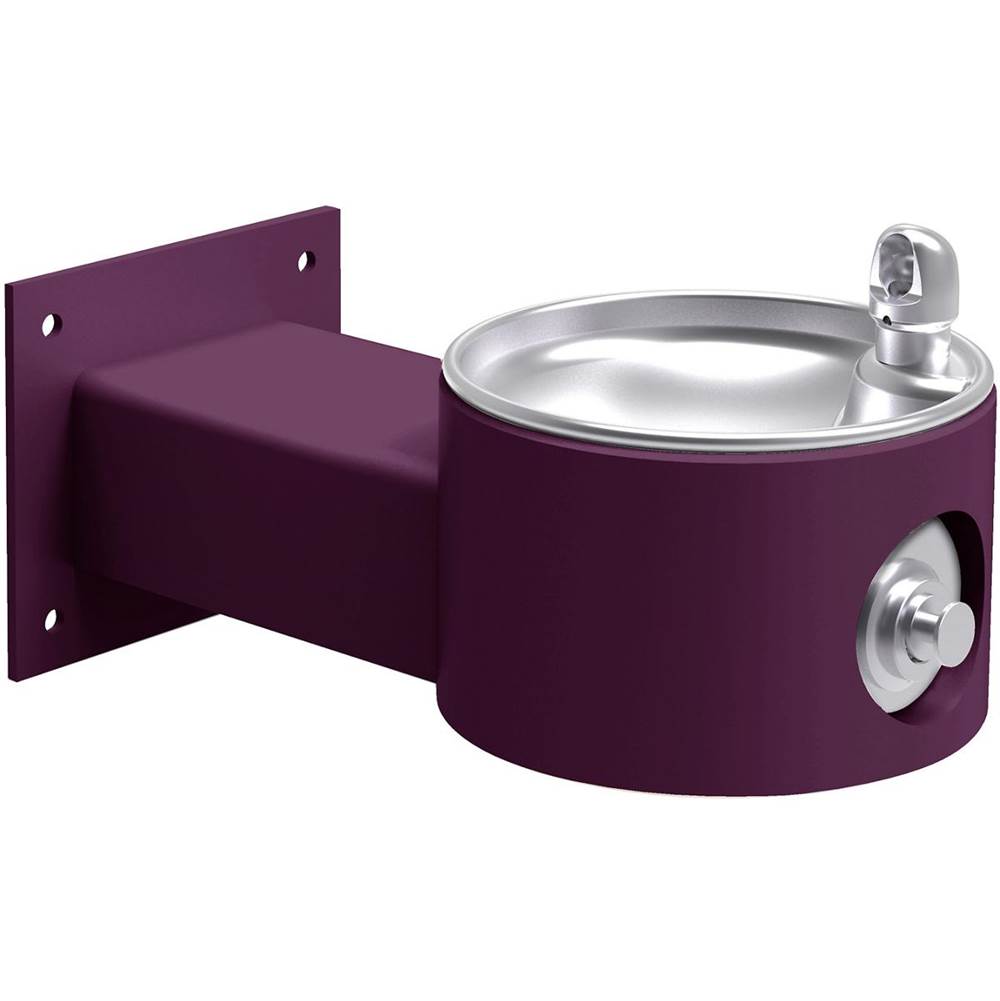Elkay - Halsey Taylor Endura II Tubular Outdoor Fountain, Wall Mount Non-Filtered Non-Refrigerated Freeze Resistant, Purple - Purple