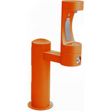 Elkay - Halsey Taylor Endura II Outdoor HydroBoost Bottle Filling Station, Pedestal Non-Filtered Non-Refrigerated FR, Orange - Orange