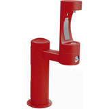 Elkay - Halsey Taylor Endura II Outdoor HydroBoost Bottle Filling Station, Pedestal Non-Filtered Non-Refrigerated FR, Red - Red