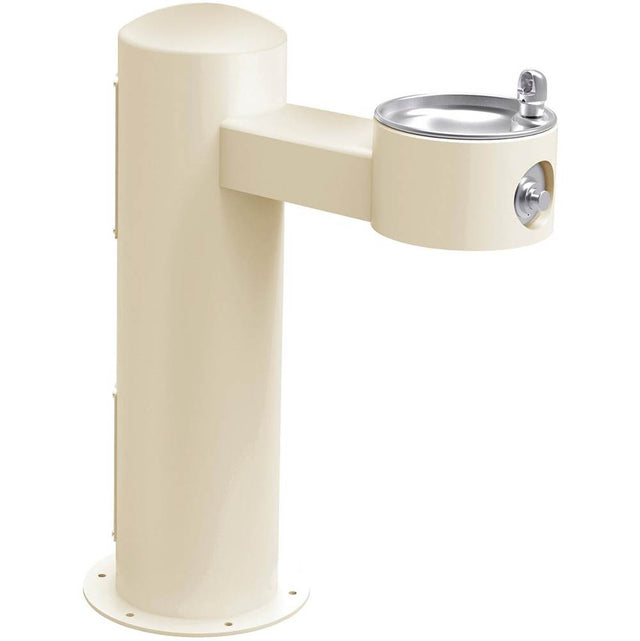 Elkay - Halsey Taylor Endura II Tubular Outdoor Fountain, Pedestal Non-Filtered Non-Refrigerated Freeze Resistant, Beige - Beige