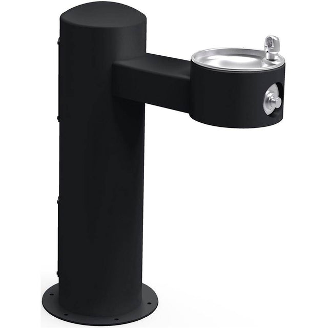 Elkay - Outdoor Fountain Pedestal Non-Filtered, Non-Refrigerated Freeze Resistant Black - Black
