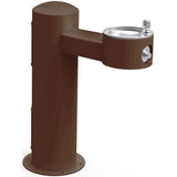 Elkay - Halsey Taylor Endura II Tubular Outdoor Fountain, Pedestal Non-Filtered Non-Refrigerated Freeze Resistant, Brown - Brown