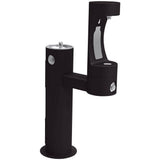 Elkay - Outdoor ezH2O Lower Bottle Filling Station Bi-Level Pedestal, Non-Filtered Non-Refrigerated Black - Black