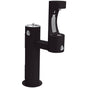 Elkay - Outdoor ezH2O Lower Bottle Filling Station Bi-Level Pedestal, Non-Filtered Non-Refrigerated Black - Black