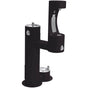 Elkay - Outdoor ezH2O Lower Bottle Filling Station Bi-Level, Pedestal with Pet Station Non-Filtered Non-Refrigerated Black - Black