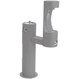 Elkay - Outdoor ezH2O Lower Bottle Filling Station Bi-Level Pedestal, Non-Filtered Non-Refrigerated Freeze Resistant Gray - Gray