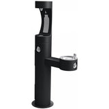 Elkay - Outdoor ezH2O Upper Bottle Filling Station Bi-Level Pedestal, Non-Filtered Non-Refrigerated Black - Black