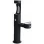 Elkay - Outdoor ezH2O Upper Bottle Filling Station Bi-Level Pedestal, Non-Filtered Non-Refrigerated Freeze Resistant Black - Black