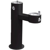Elkay - Outdoor Fountain Bi-Level Pedestal Non-Filtered, Non-Refrigerated Freeze Resistant Black - Black