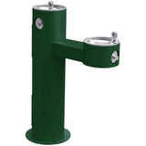 Elkay - Halsey Taylor Endura II Tubular Outdoor Fountain, Bi-Level Pedestal Non-Filtered Non-Refrigerated Freeze Resistant, Evergreen - Evergreen