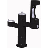 Elkay - Outdoor ezH2O Middle Bottle Filling Station Tri-Level Pedestal, Non-Filtered Non-Refrigerated Black - Black