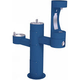 Elkay - Outdoor ezH2O Middle Bottle Filling Station Tri-Level Pedestal, Non-Filtered Non-Refrigerated Blue - Blue